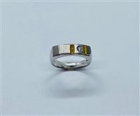 Anillo Gioie Gobbo Hombre Anello Uomo in Oro blanco Zirconia ANOBG62 - ANOBG62